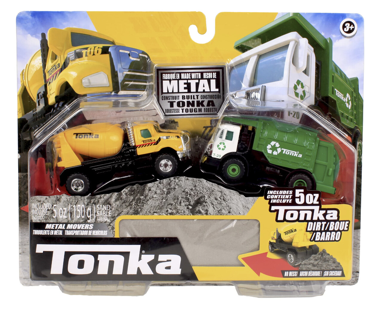 Metal Movers Tonka Cement &amp; Garbage Truck