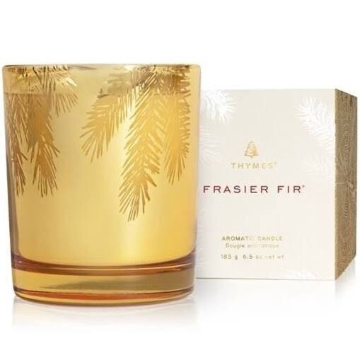 Frasier Fir  Gilded Gold Candle, 6.5 oz