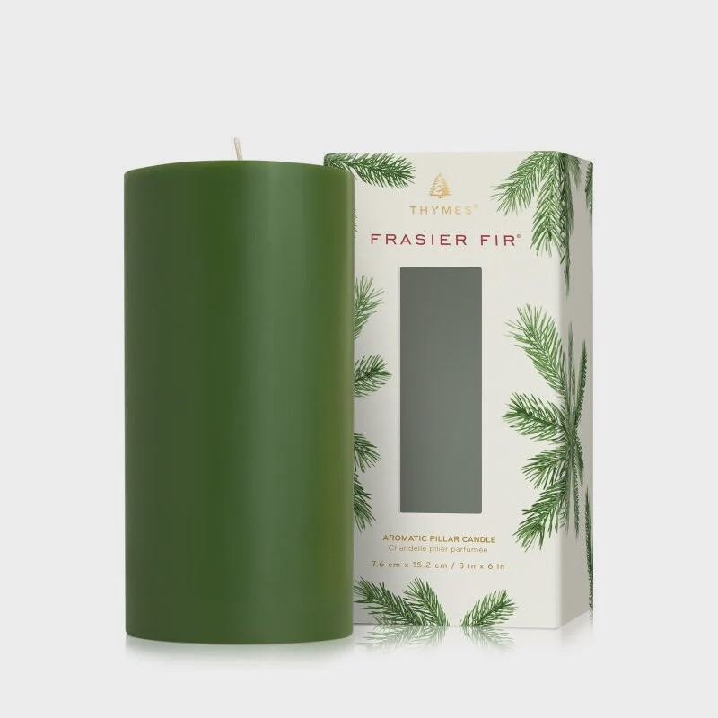 Frasier Fir Pillar Candle, 3X6