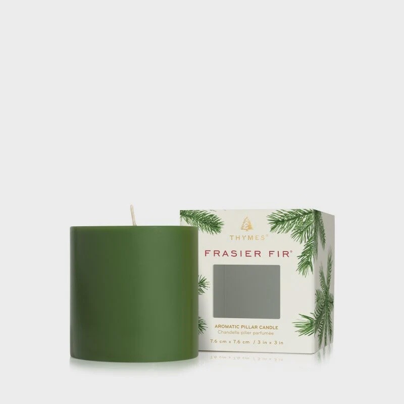 Frasier Fir Pillar Candle, 3x3