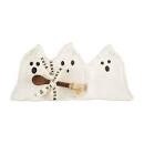 Triple Ghost Sectional Tidbit Dish &amp; Spoon Set Halloween