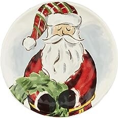 Santa Wreath Salad Plate