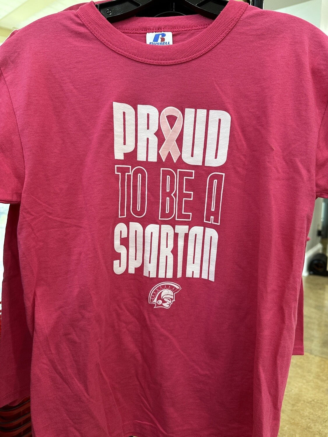 Proud to be a Spartan Breast Cancer Awareness Adult Tshirt