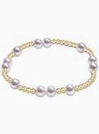 Gold Hope Unwritten Bracelet, Pearl 6mm