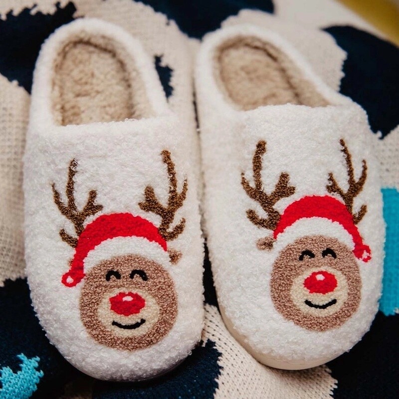 Reindeer Nose Slippers