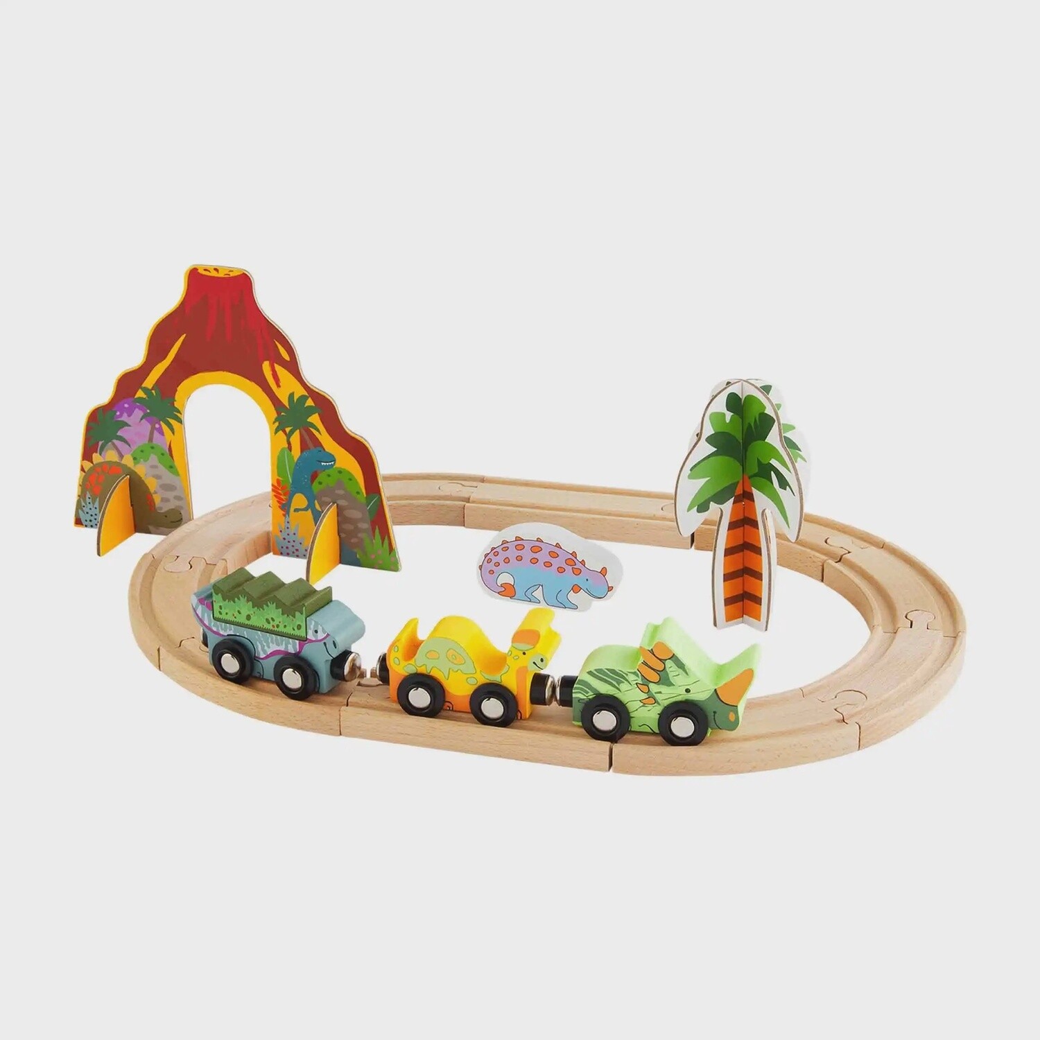 Wood Dino Train