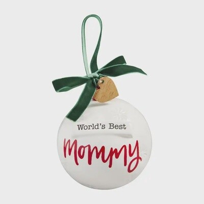 Round Ornament "World's best Mommy"