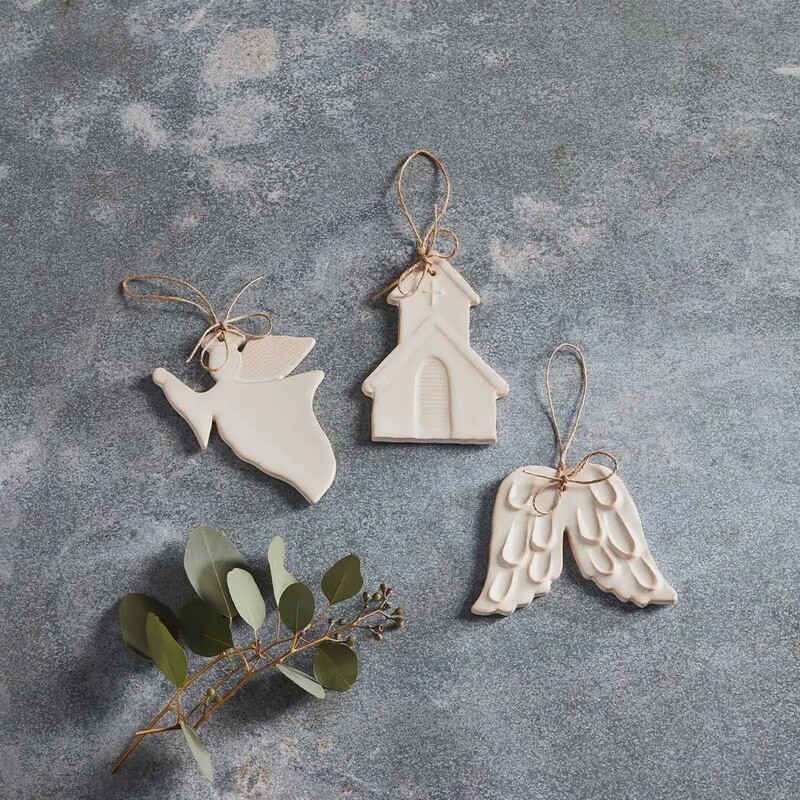 White glazed Ornament