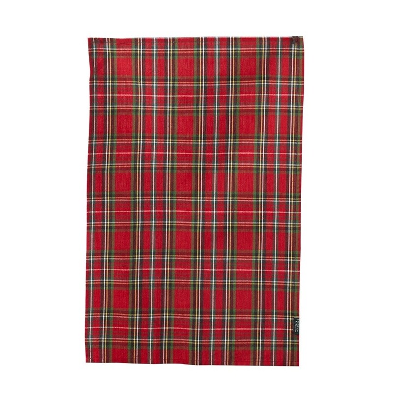 Holiday Plaid Tea Towel