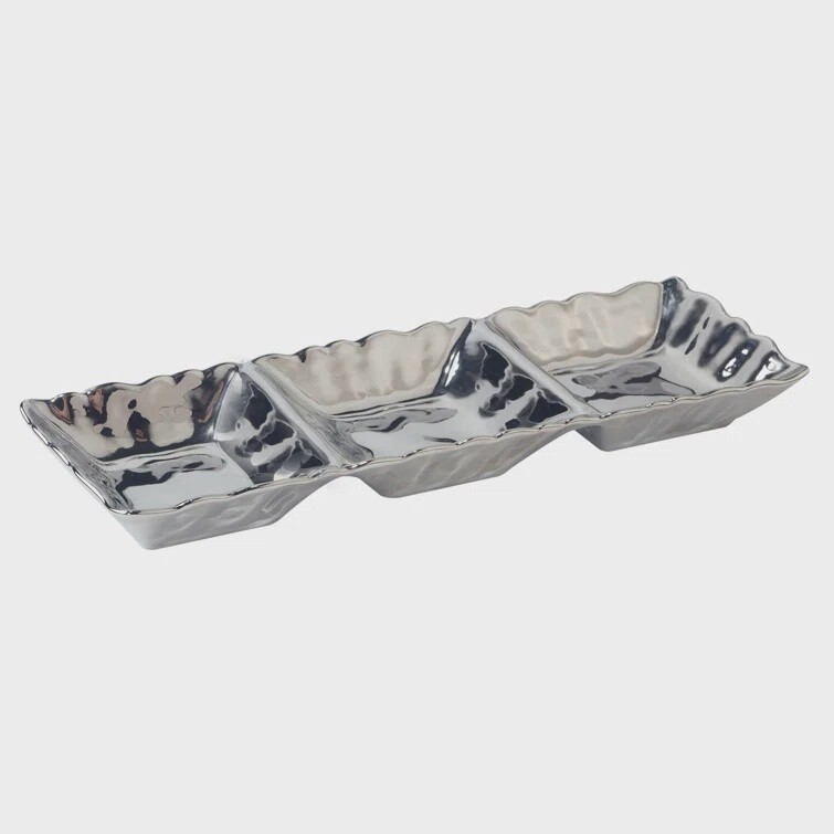 Silver Coast 3 Section Tray