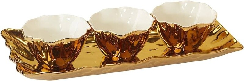 Gold Coast 4pc Tray &amp; Condiment Bowls