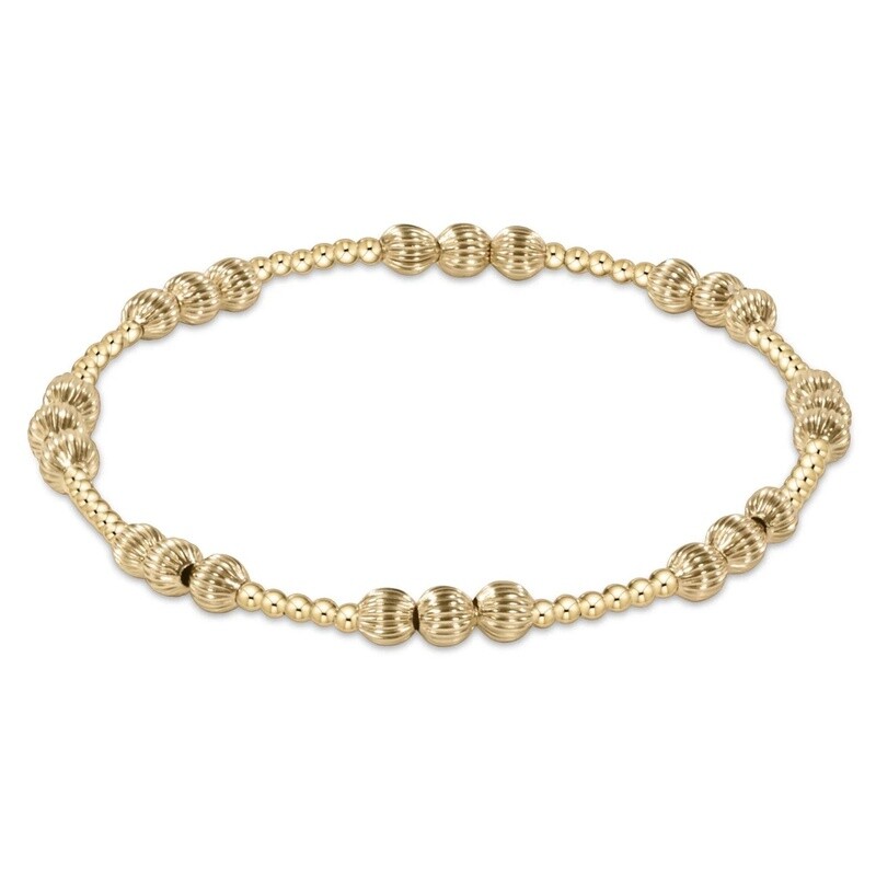 Extends Gold Dignity Joy  Bracelet, 4mm