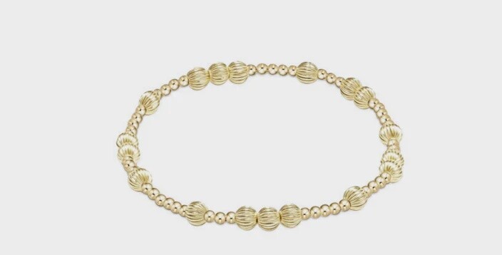 Gold Hope Unwritten Dignity Bead Bracelet, 5mm