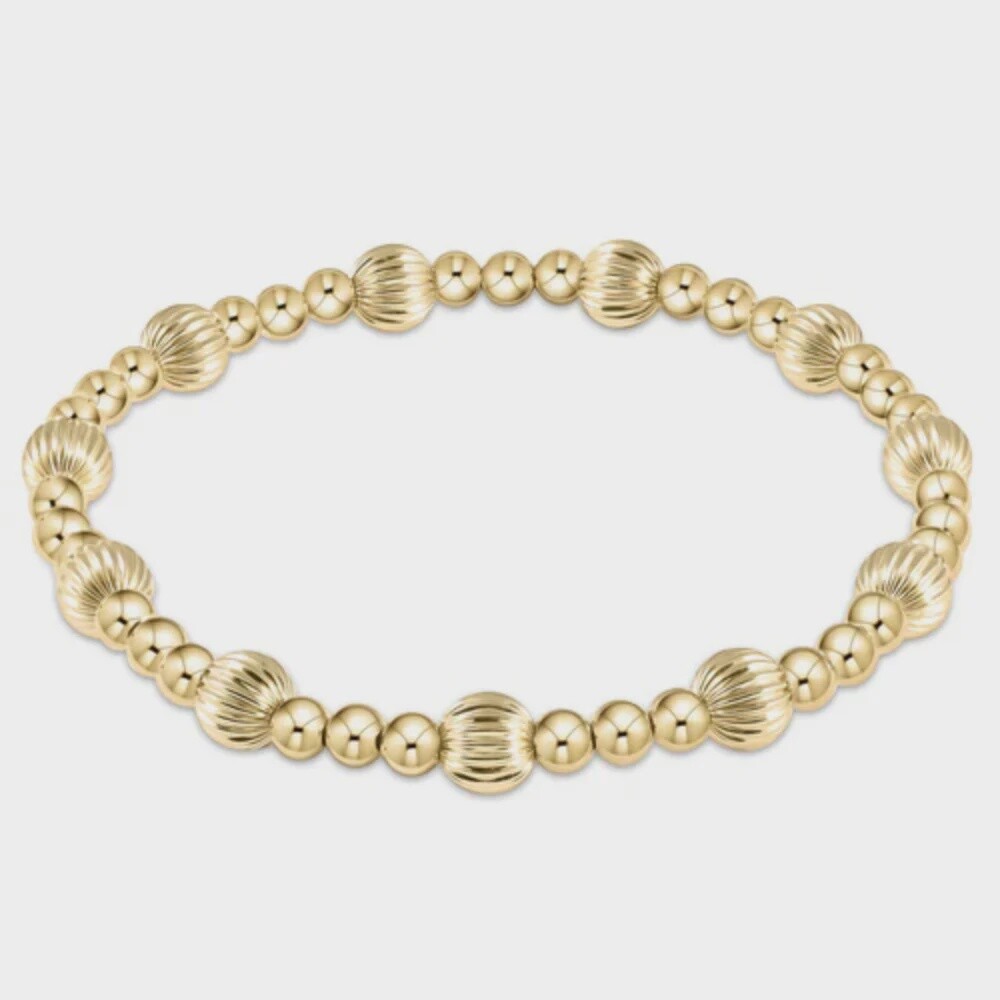 Extends Dignity Gold Sincerity Bracelet, 6mm