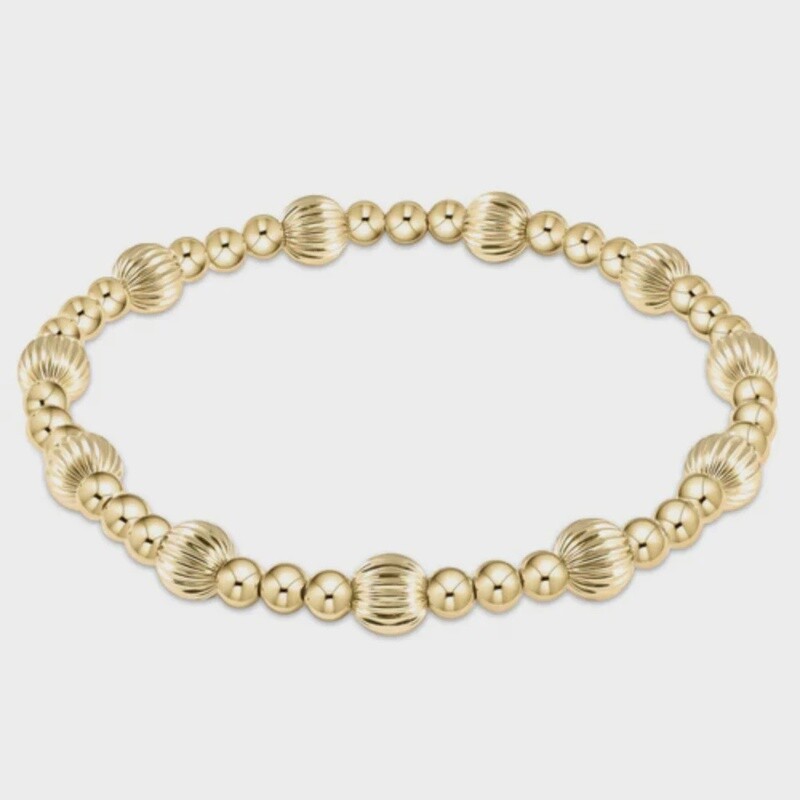 Extends Dignity Gold Sincerity Bracelet, 6mm