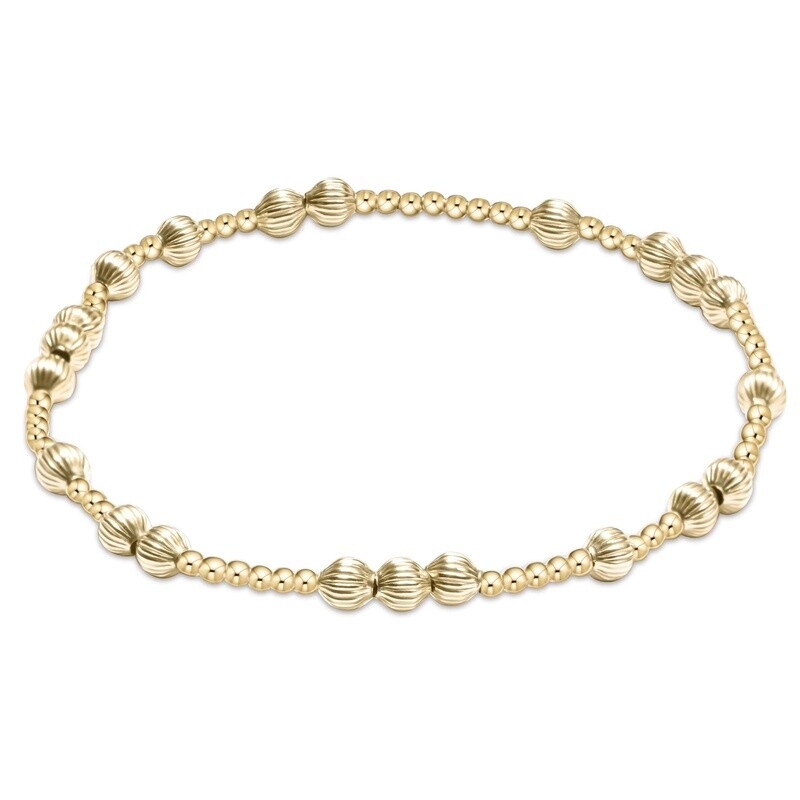 Gold Hope Unwritten Dignity Bead Bracelet, 4mm