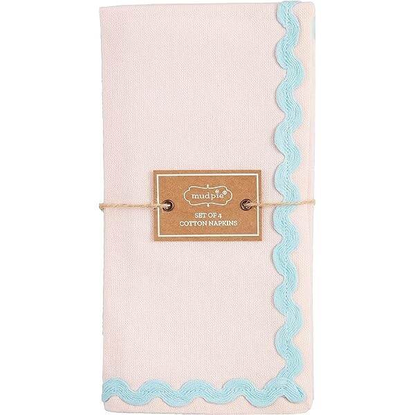 Pastel Ric Rac Napkin Set