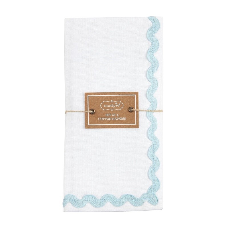 Pastel Ric Rac Napkin Set