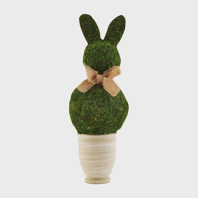 Mudpie Easter Moss Bunny Pot 21MPPMBP