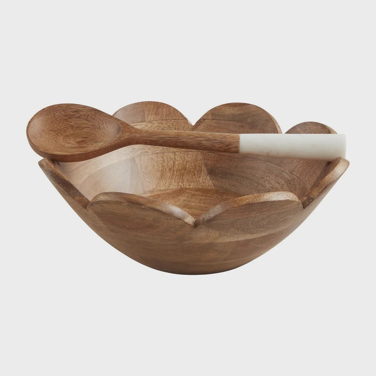 Scallop Bowl &amp; Spoon Set