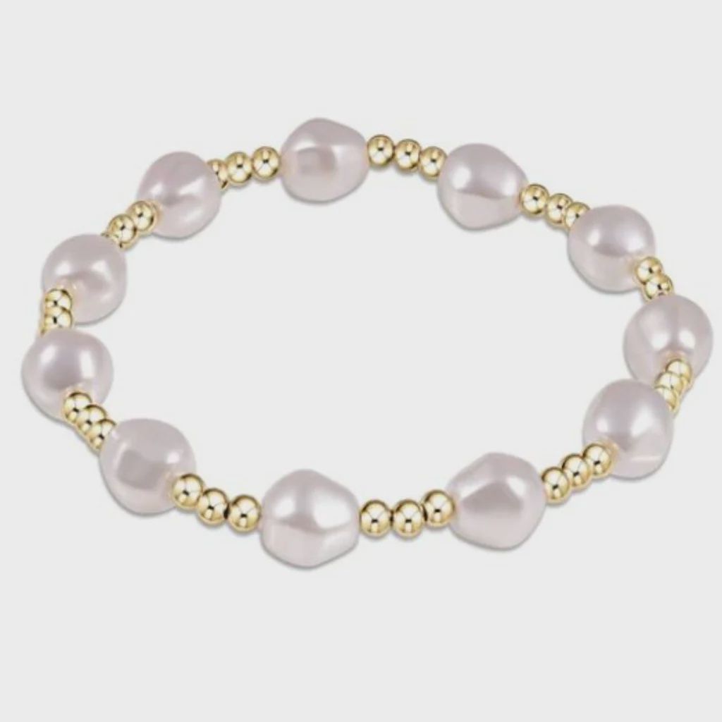 Gold Admire Bead Bracelet, 3mm Pearl