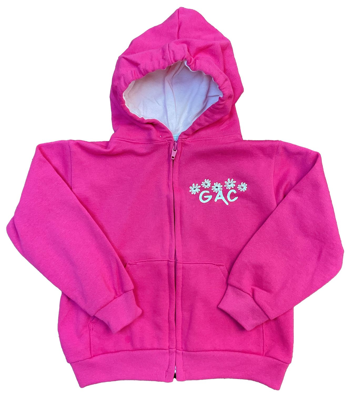 Toddler Full Zip Hooded Fleece 24TFZHF, Color: Fuchsia, Size: 2T