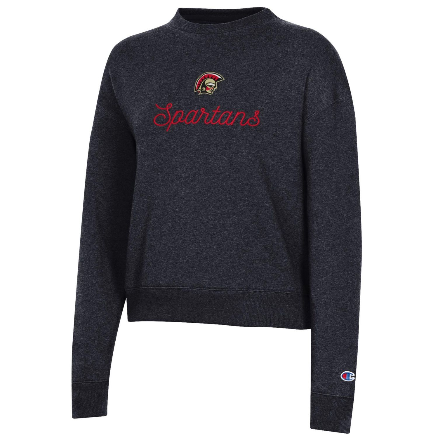 Champion Women&#39;s Triumph Fleece Crew 24CWTFC, Color: Black, Size: AXS