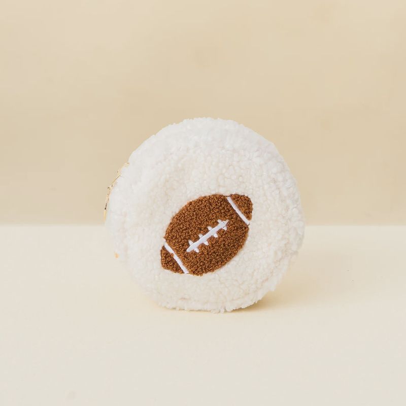 Circle Teddy Pouch, Football