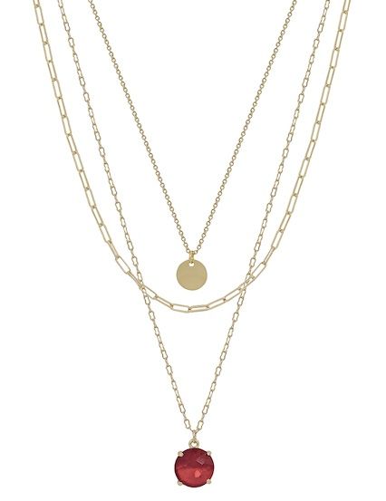 Carly Ruby Necklace