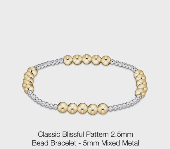 Mixed Metal Classic Blissful Bracelet, 5mm