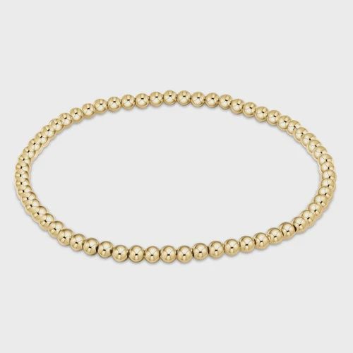 Extends Classic Gold Bead Bracelet, 3mm
