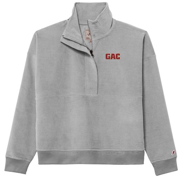 League Cord 1/4 Zip 24LCHZ, Size: AS