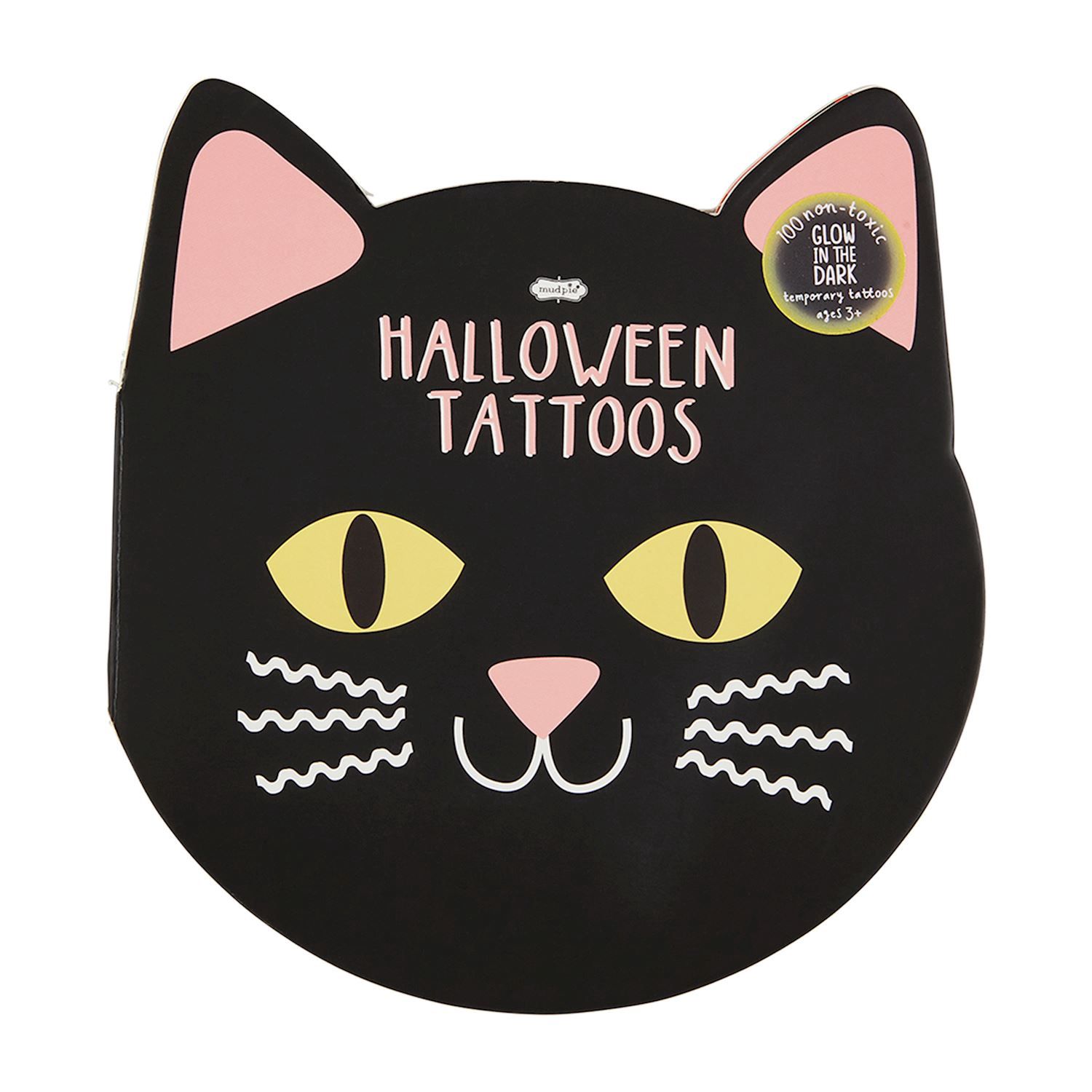 Halloween Glow Tattoo, Design: Cat