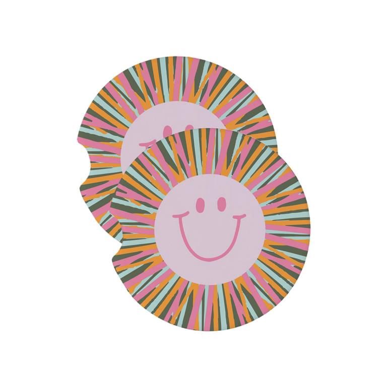 Smiley Face Car Coaster