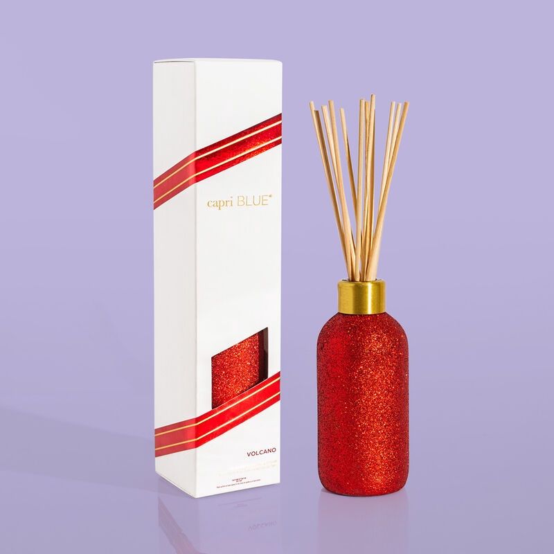 Volcano Red Glitter, Red Diffuser, 8oz