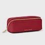 Small Makeup Bag, Color: Garnet Red