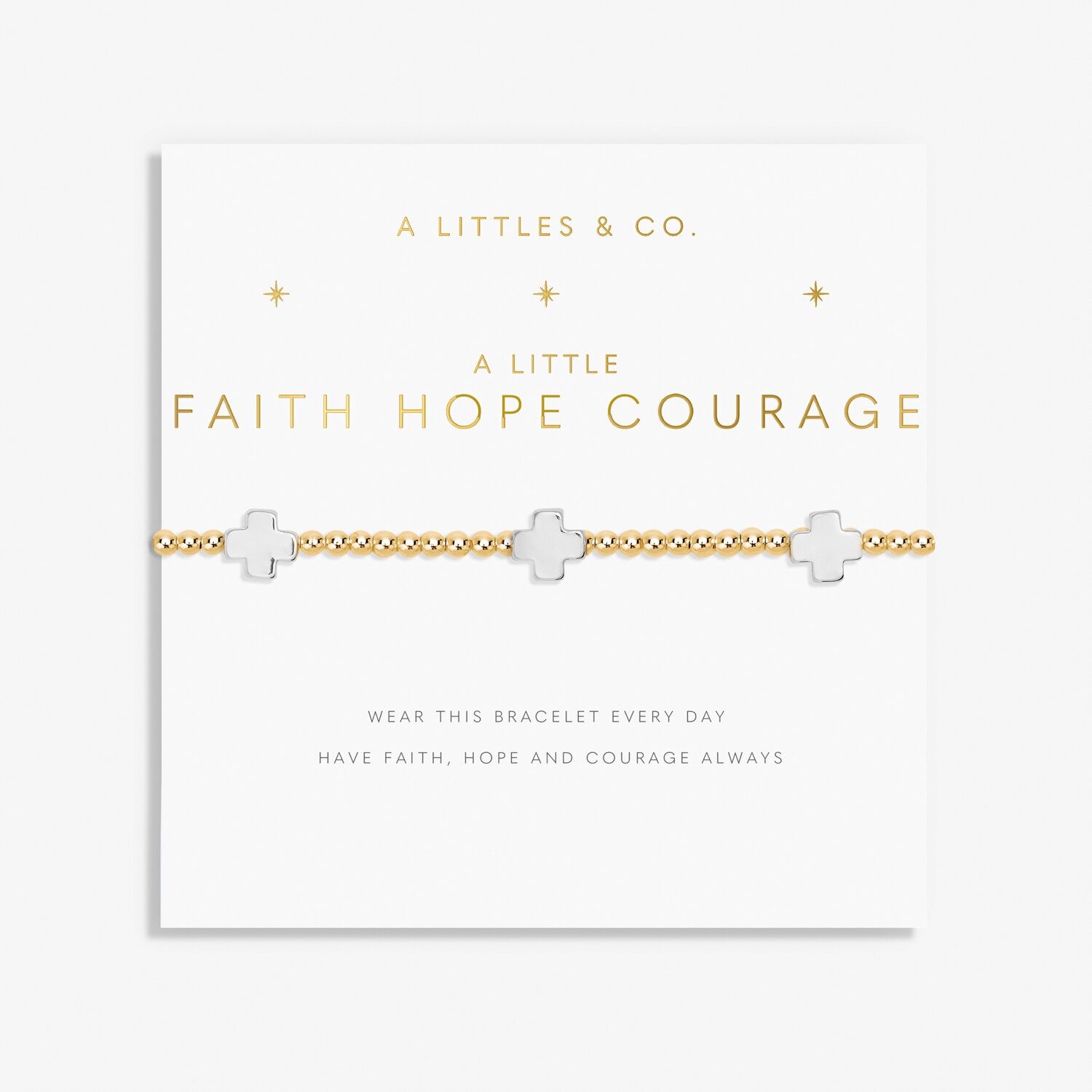 A Little - Faith Hope Courage Bracelet
