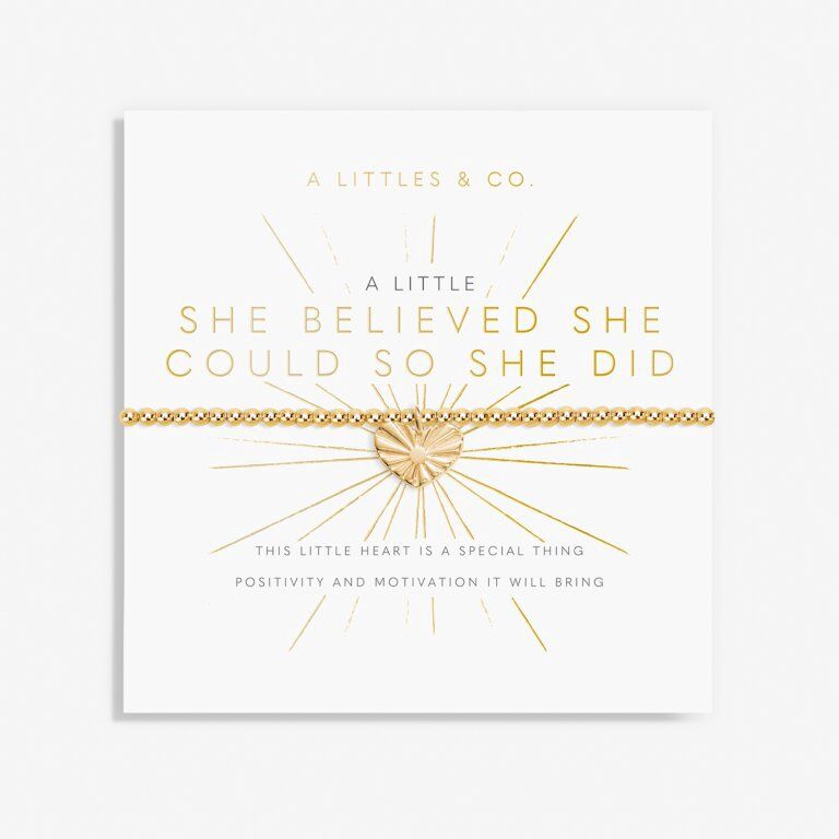 A Little - She Believed She Could So She Did Bracelet