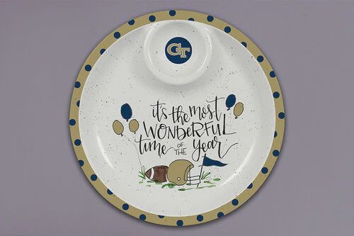 Georgia Tech Melamine Chip and Dip
