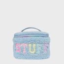 &#39;Stuff&#39; Glitter Teddy Sherpa Glam Bag