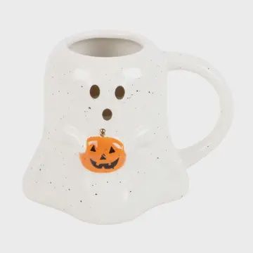 Ghost Mug w Pumpkin