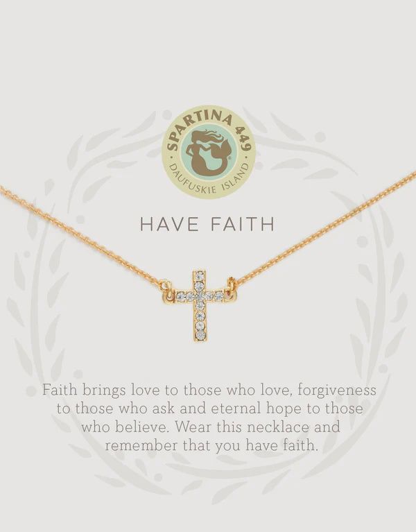 Spartina Have Faith/Cross Gold