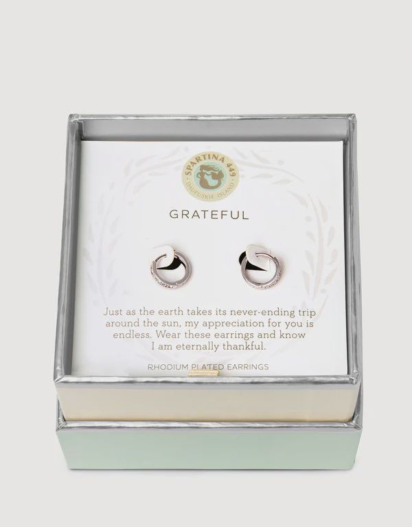 Spartina Grateful Earrings, Silver