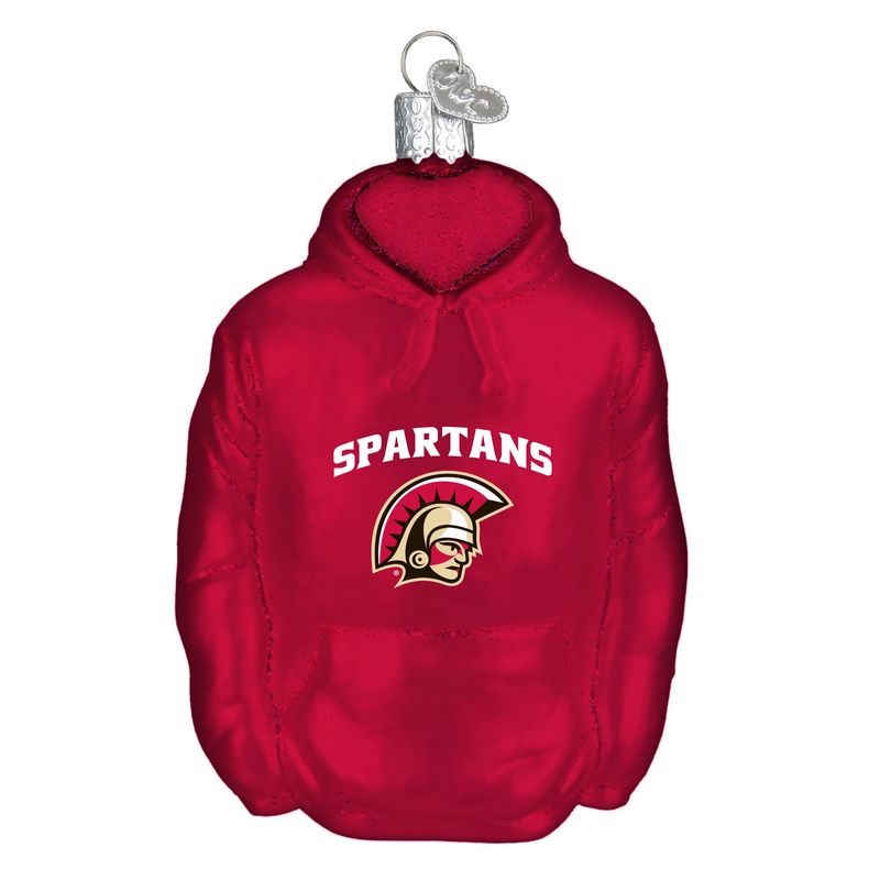 Spartans Glass Hoodie Ornament 24JHO
