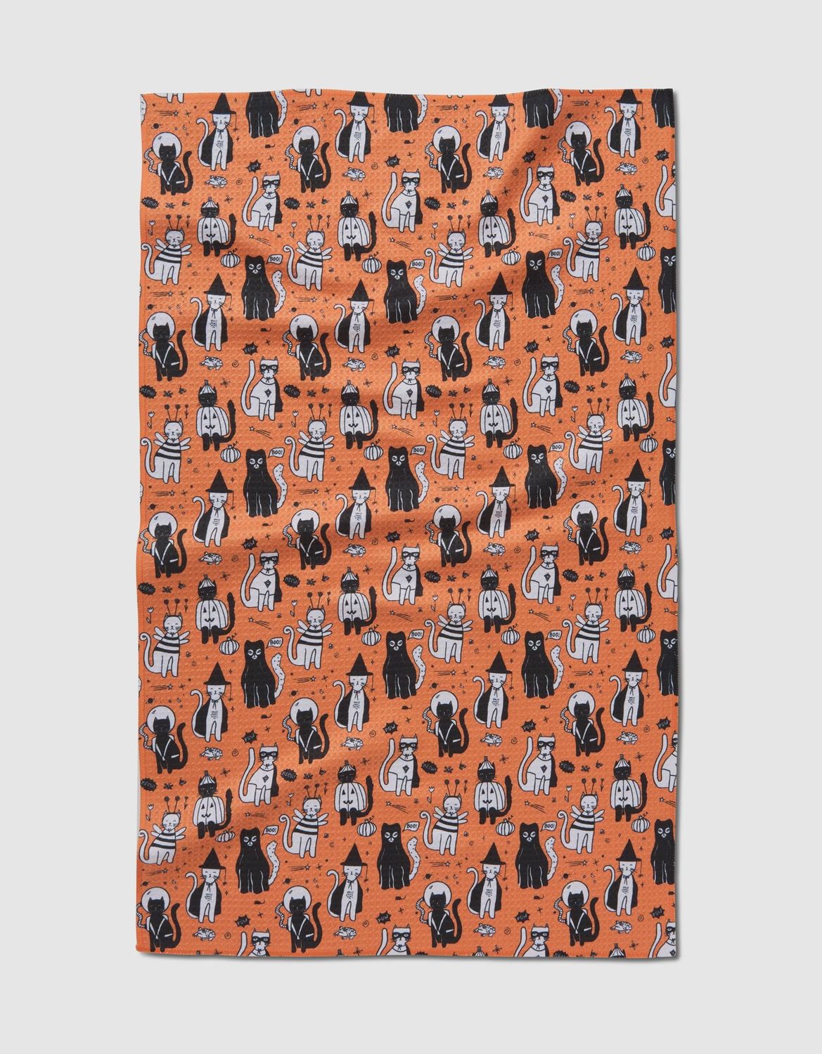Meowlloween Tea Towel