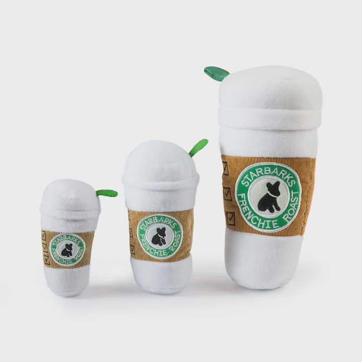 Starbarks Coffee Cup Squeaker Dog Toy
