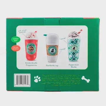 Starbarks Holiday Box Stocking Stuffer Dog Toy