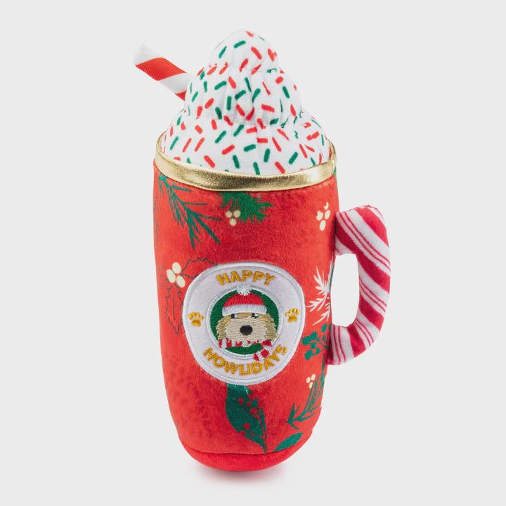Howliday Cheer Mug Christmas Dog Toy