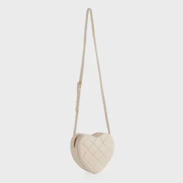 Sweetheart Crossbody Bag, Color: Ivory