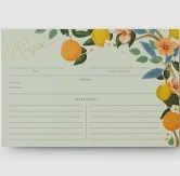 Citrus Grove Recipe Card, Pack of 12